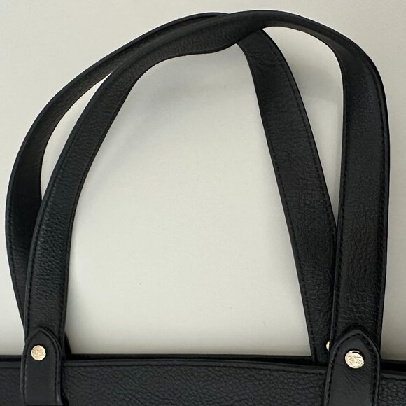 Black Canvas Leather Logo BSX Stowell Travel Tote Bag - Picture 5 of 16